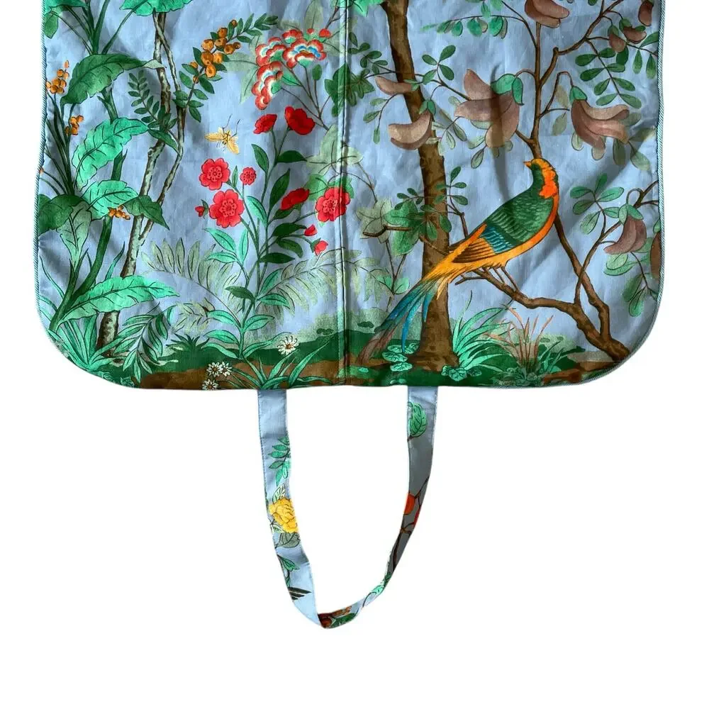 Authentic Gucci Tian Print Travel Garment Bag Blue Luxury Travel Accessory NEW
